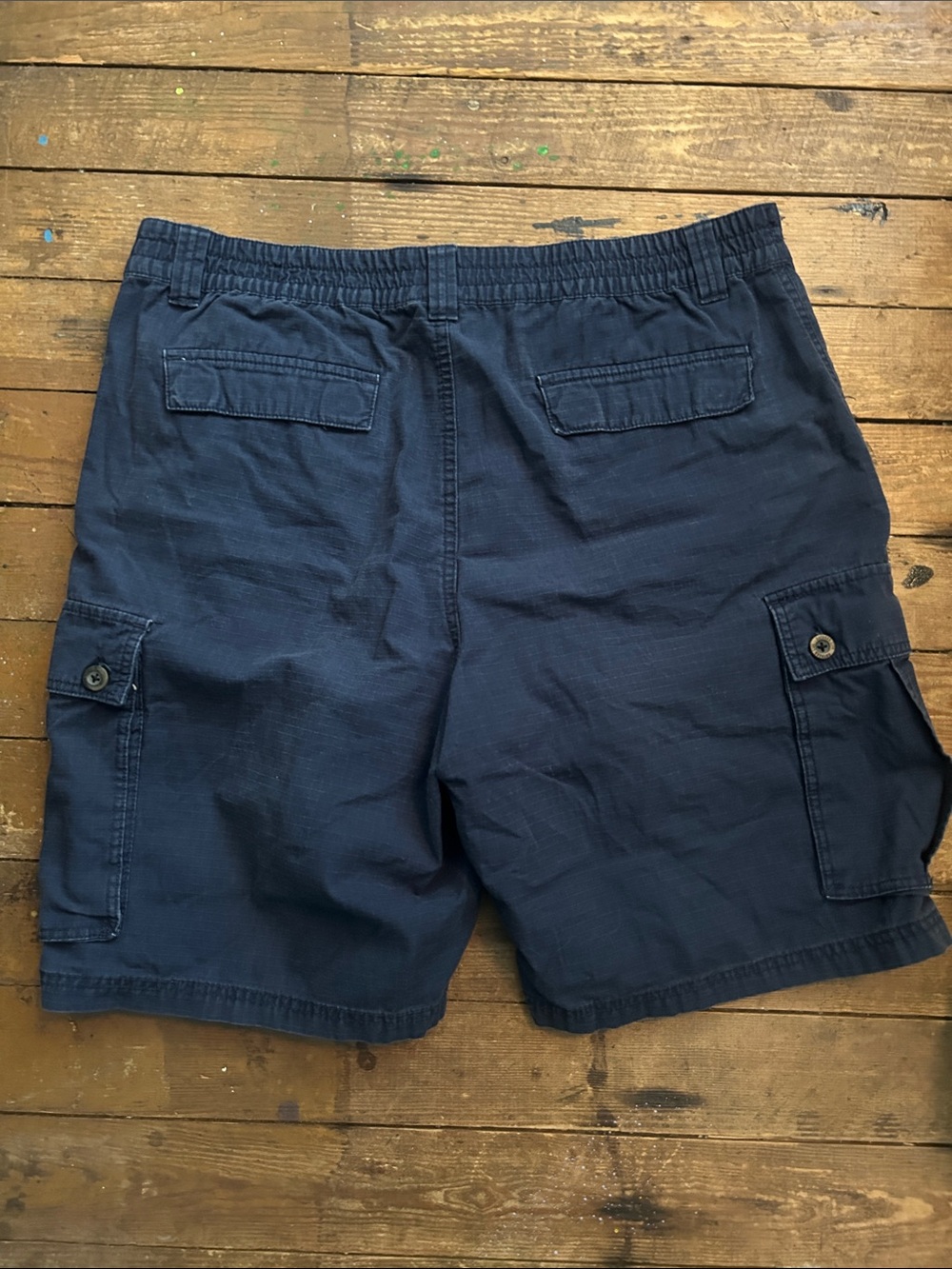 Outdoor Life Navy Blue Cargo Shorts - Pocketed Utility Shorts - Picture 2 of 4